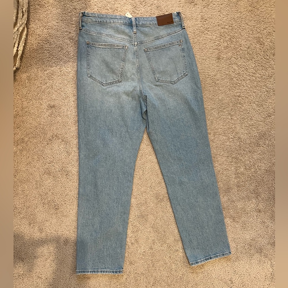 Madewell Light Blue High-Rise Straight Jeans - Picture 5 of 5